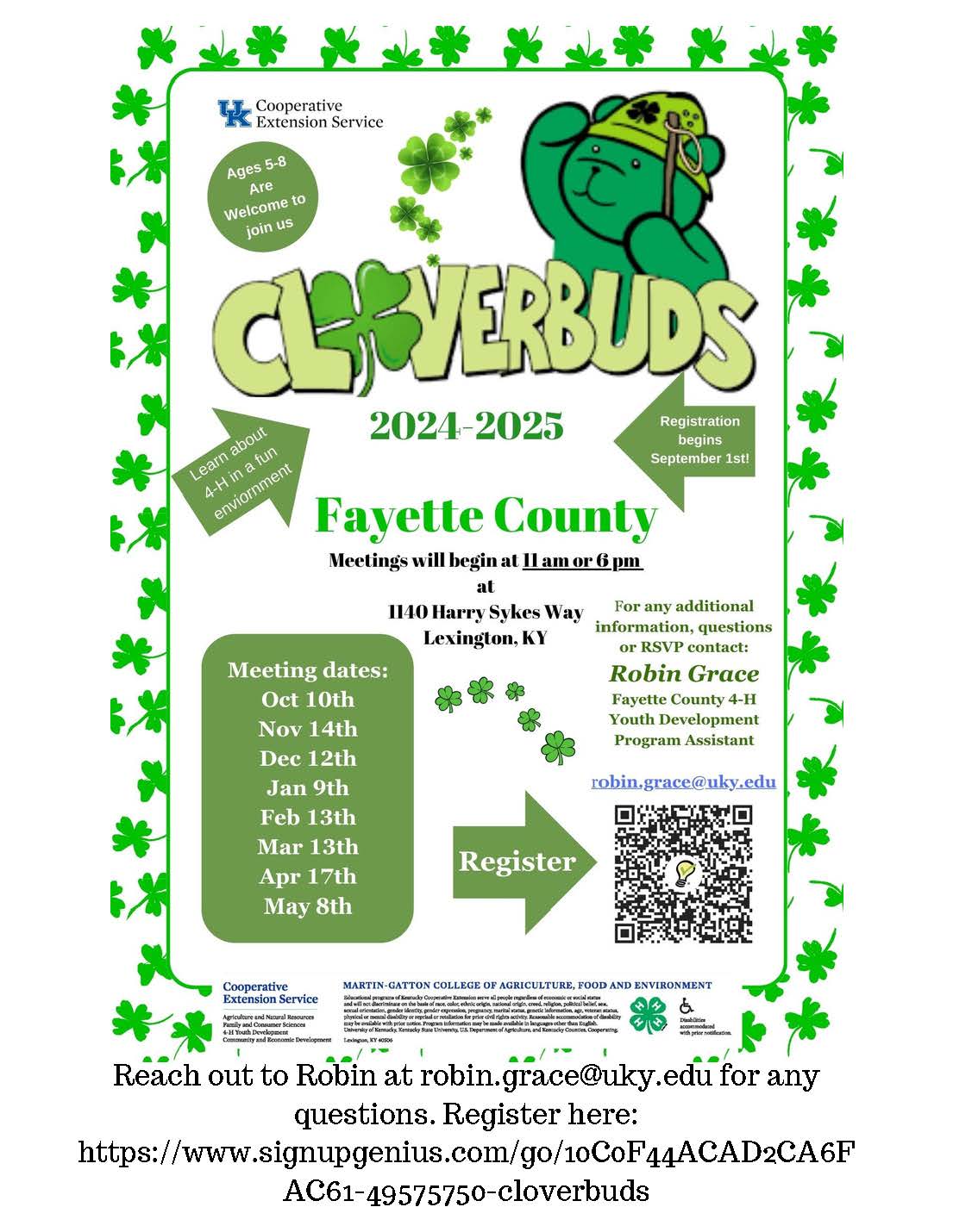 4-H Cloverbuds 2024-25