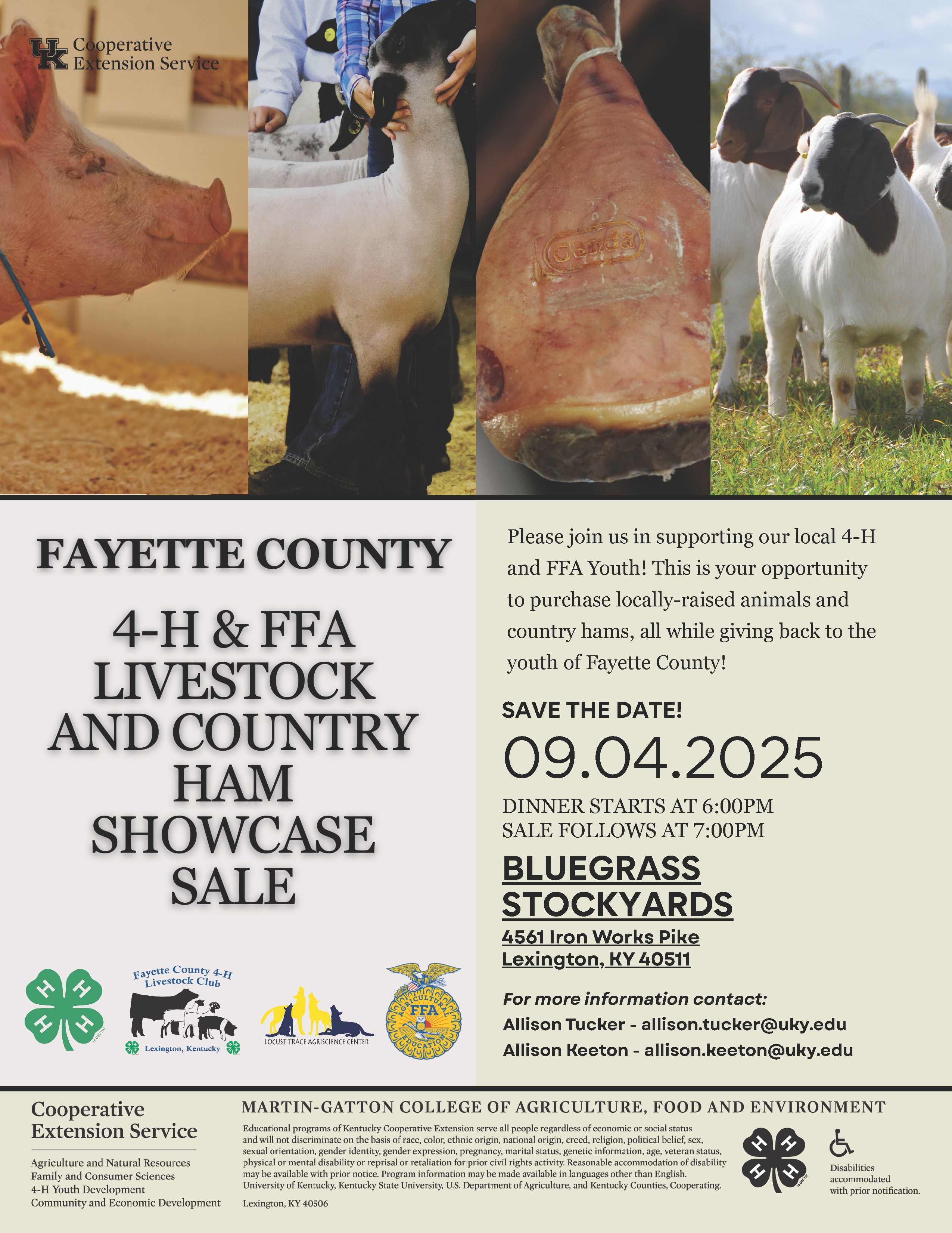 Livestock and Country Ham Sale